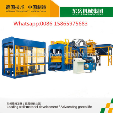 QT10-15 automatic brick machinery / fly ash cement brick block making machine