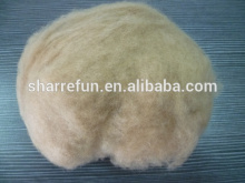 100% brown color dehaired camel hair