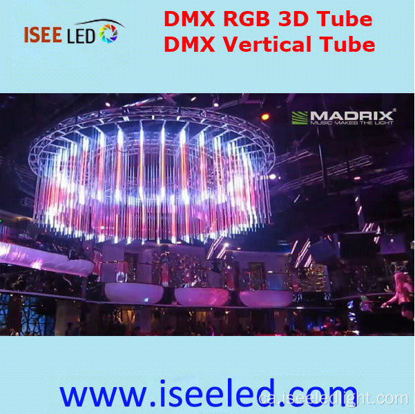 Control de tub LED 3D de 20cm de diàmetre DMX