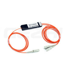 MM Multimode 62.5/125um 650nm 50/50 Coupler FBT Fiber Optic Splitter ABS Module