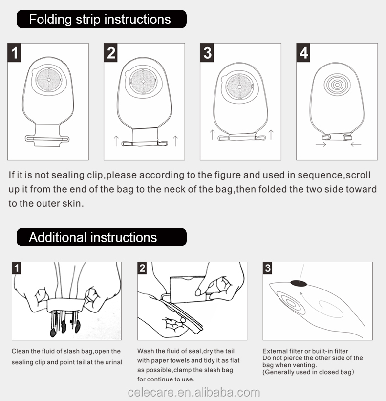 Stoma Ostomy Pouching System Disposable Drainable Ostomy Pouch