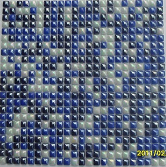 12mm shinning glass mosaic