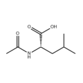 Pó cristalino branco N-acetil-leucina