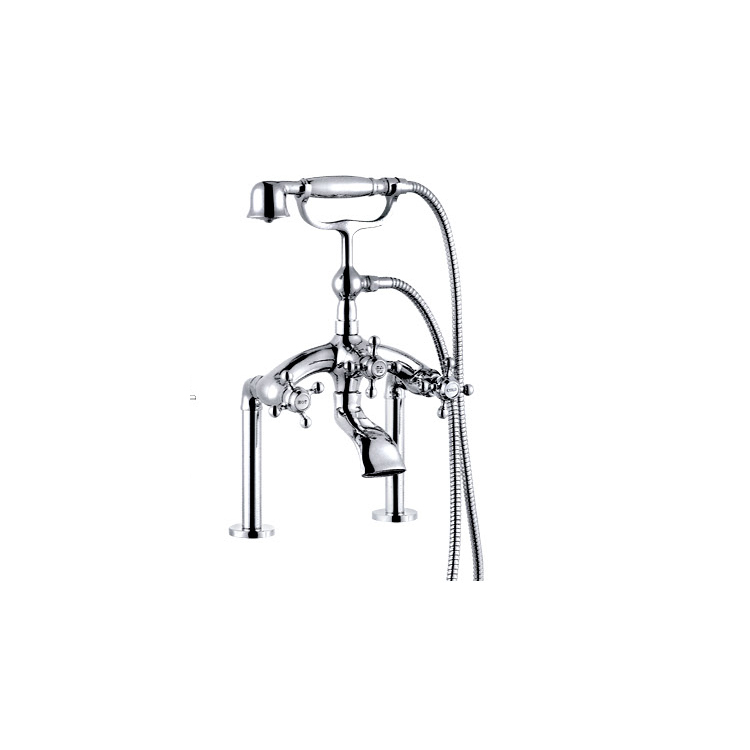 浴槽用ヨーロピアンスタイル真鍮クロームメッキクラシックハンドルシャワーミキサー