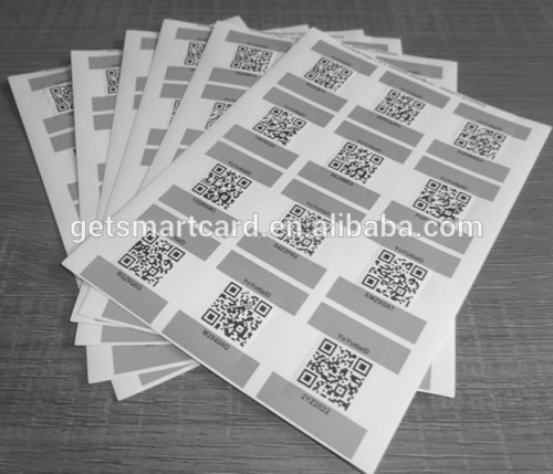 A6 sized Custom NFC Tag Sheet - NTAG213 18X24mm