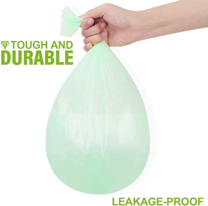 Black Plastic Roll Packaging Trash Can Liners Garbage Bags