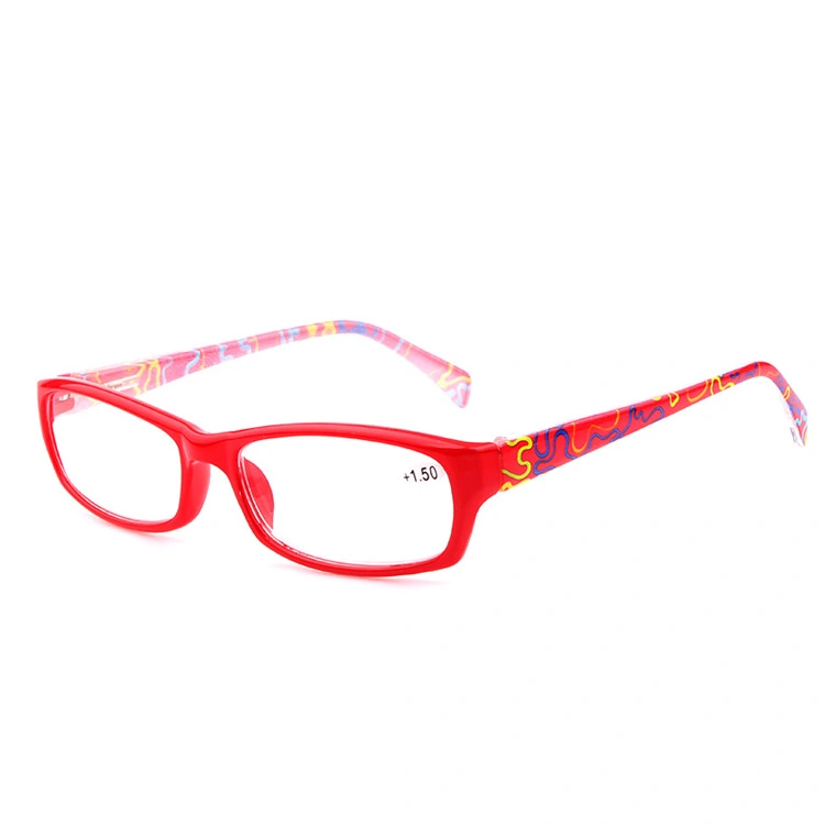 2018 Colorful Spring Hinge Reading Glasses with Hot Transfer