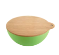 Eco-vriendelijke Bamboe Fiber Salad Bowl Set Met Deksel