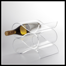 wholesale OEM Acrylic wine floor holder,Stationary Acrylic Wine Holder