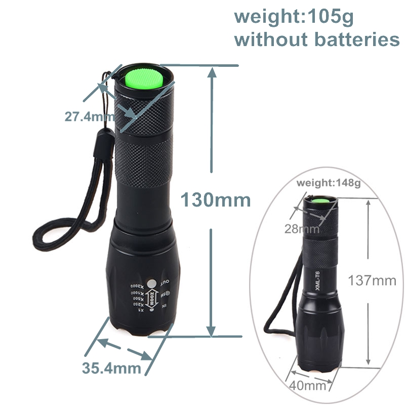 Lampe de poche à LED XML-T6 en gros de 10W Zoom pour vélo