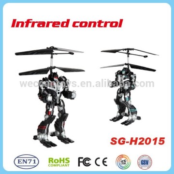 rc combat helicopter robot with gyro speed adjusted