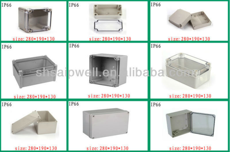 SAIPWELL/SAIP IP65 Best Selling Products 600x500x195mm Electrical Waterproof Clear Lid Plastic Control Panel Box