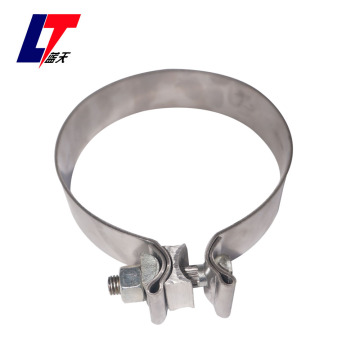 4" aluminised single bolt pipe clamp SBC400