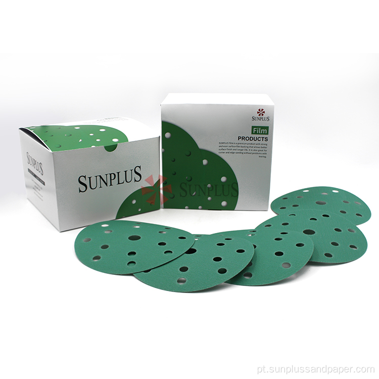 Discos de lixa automotiva Film Sanding Paper Discs