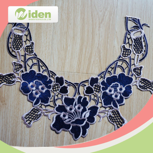 Widentextile Free Sample Available 3D flower pattern collar lace