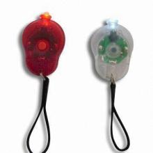 Mini LED Bike Lights with Plastic Case and Rubber Band, Measures 4.8 x 2.8 x 1.5cm