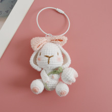 2024 Custom Handmade Crochet Rabbit Bunny Doll Toy with Flowers