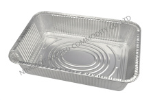 Aluminium foil container 8LB oblong pan-rim