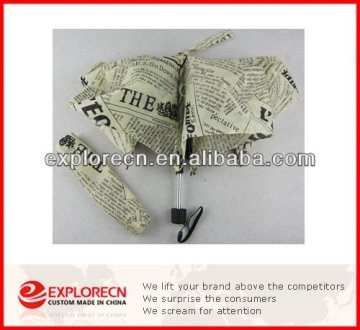 newspaper advertisement newspaper promotion foldable umbrella