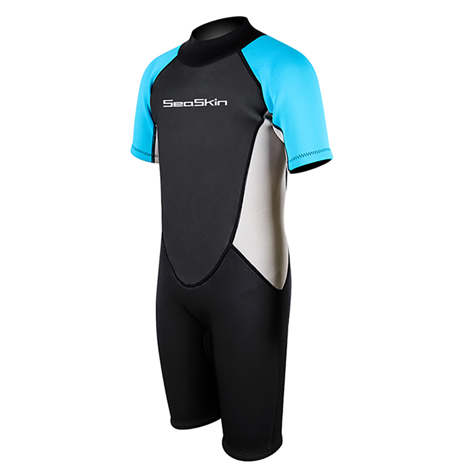 Zeegeacht kind vol suit shorty zomers duiken wetsuit