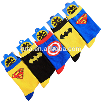 2016 colorful custom made socks super hero design socks