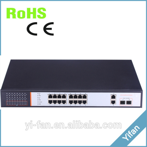 YF1516 2 gigabit combo 16 port PoE Switch for access point