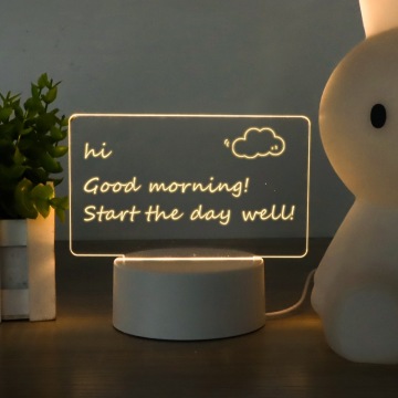 Diy LED Gift: 3D Acrylic Note Board with Message Feature
