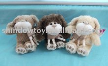 white/brown/beige Plush dog