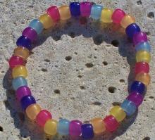 Rainbown Colour Change Anklet Bracelet UV Bead Anklet