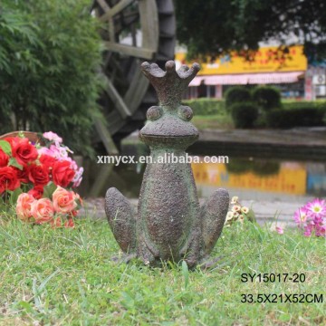 Big size garden landscape decorative fiber jump frog