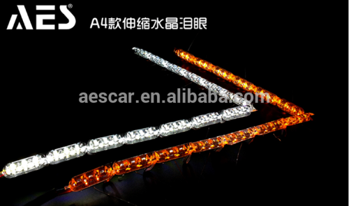 AES LED strip crystal light lamp car DRL light telescopic eyes