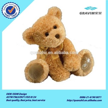 Plush honey teddy bear with CE/ASTM standard