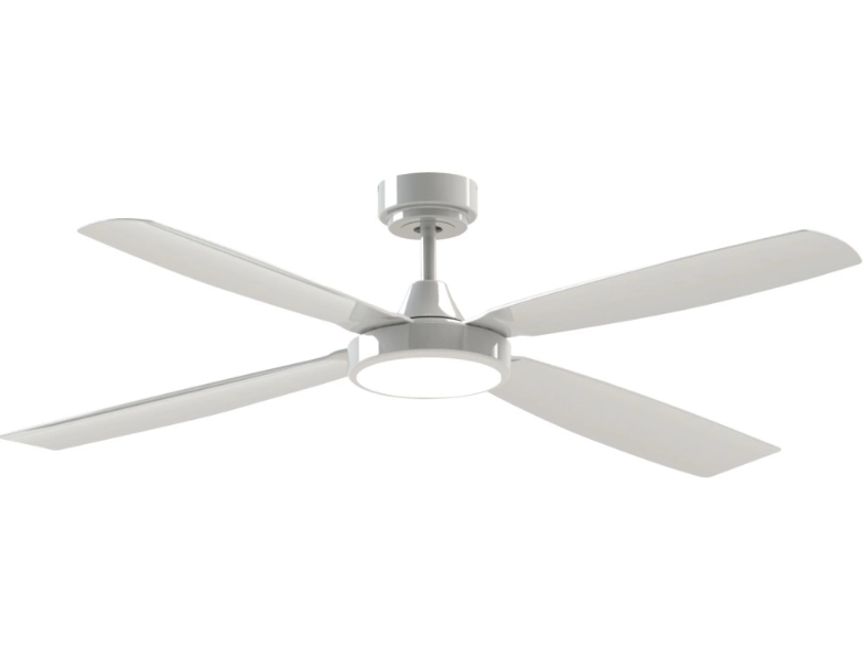 ceiling fan with light white