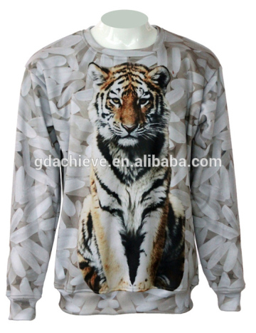 custom women mens sublimation 3d printing sweatshirt hoodies