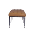 Classic Florence Knoll Leather Bench