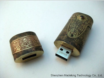 Promotional Metal USB Flash Drive, Customized Flash Drive