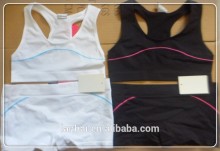 HOT SALE LADIES SEXY POLYESTER NYLON SPANDEX SPORT YUGA VEST PANTIES SET OF 2
