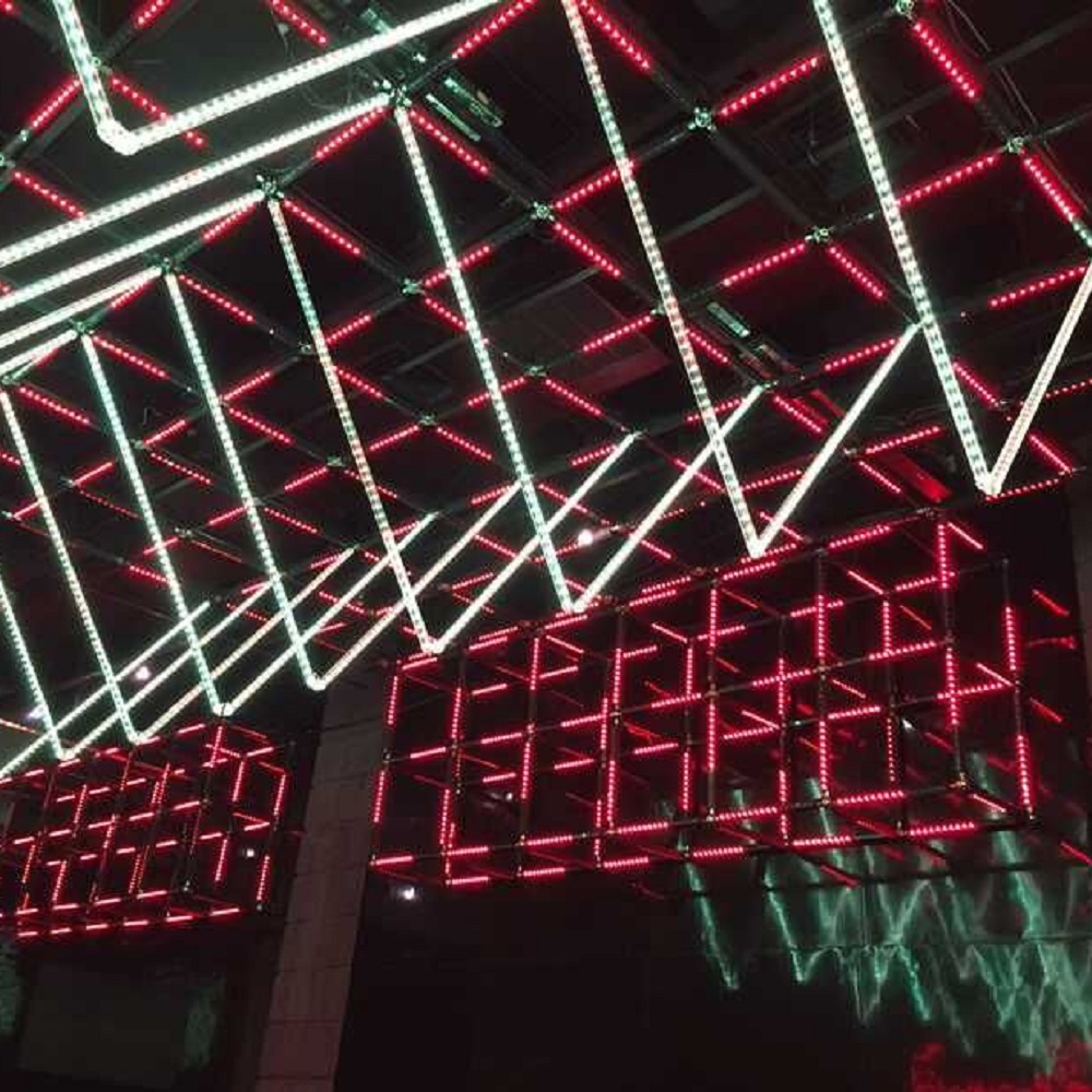 3D DMX Truby Light Music aktívna vertikálna trubica