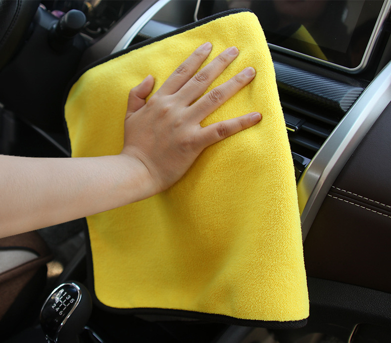 Factory Direct Sales Double Side Quick Dry Cloth Microfiber Glasses Car Cleaning Towel