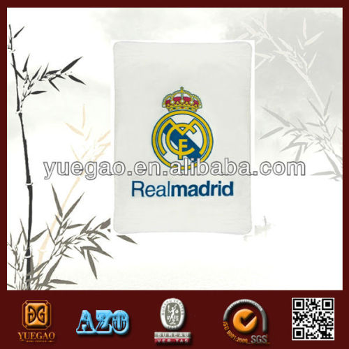 100% Polyester Real Madrid Printing Polar fleece blanket soft blanket