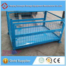 Heavy Duty Stackable Steel Wire Mesh Storage Pallet Container