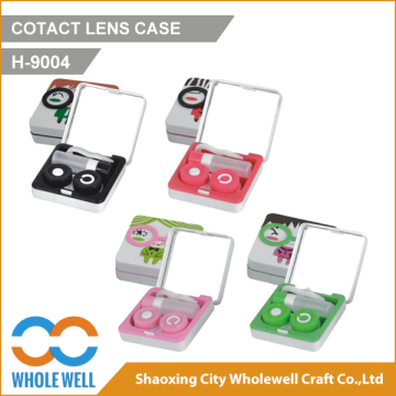 Contact Lens mate Case, contact lens mate box, hot sale contact lens case fashion glass new style contact lens case