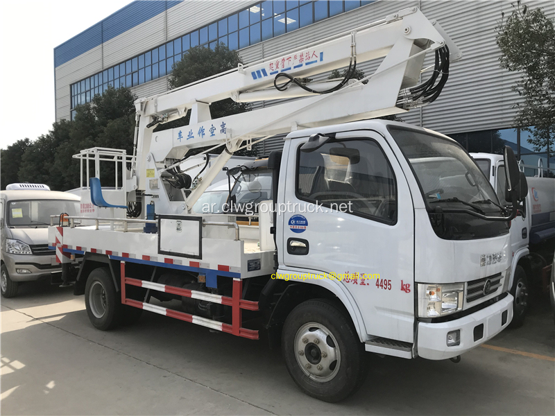 Dongfeng 4x2 شاحنة شنت 14-16M منصة العمل الجوي