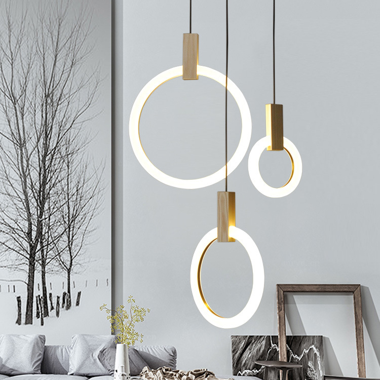 Small Hanging Wooden PendantlampsofApplicantion Modern Pendent Lighting