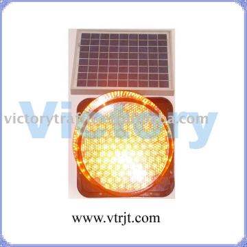 Solar Amber Flashing Warning Light