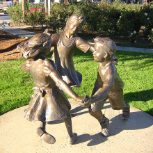 Promotional metal casting bronze children sculpture
