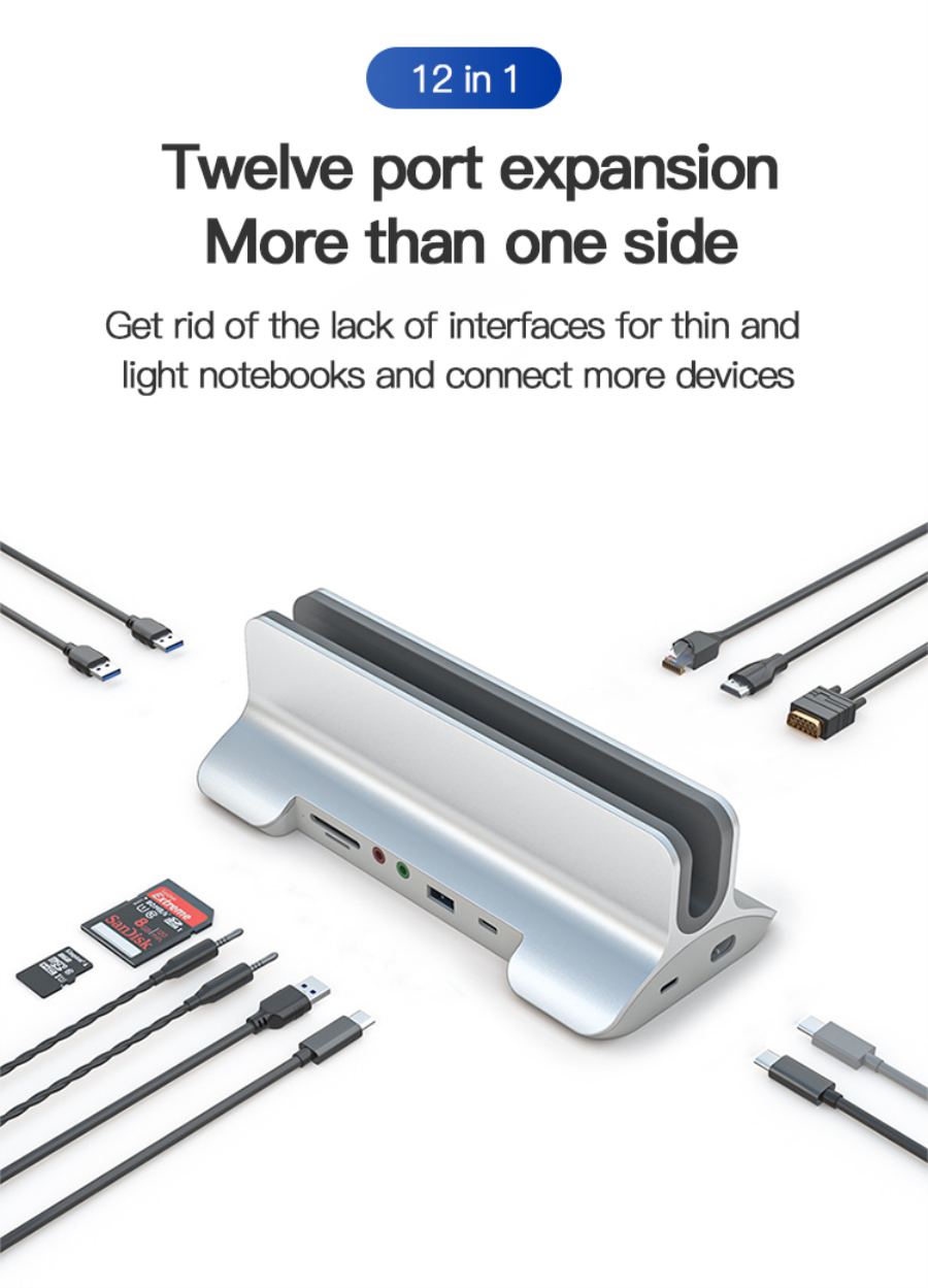  usb c hub with 3.5mm jack