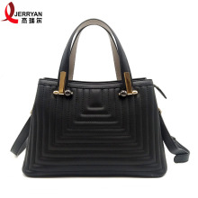 Ladies Black Leather Tote Bags Designer Handbags