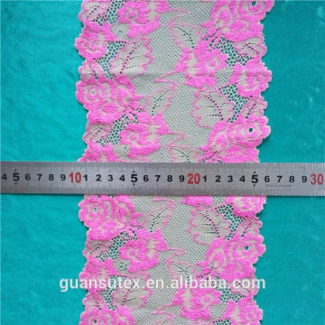 Peach Knitted Jacquard Lace Trimming For Lingerie/Underwear/Garment Decorations