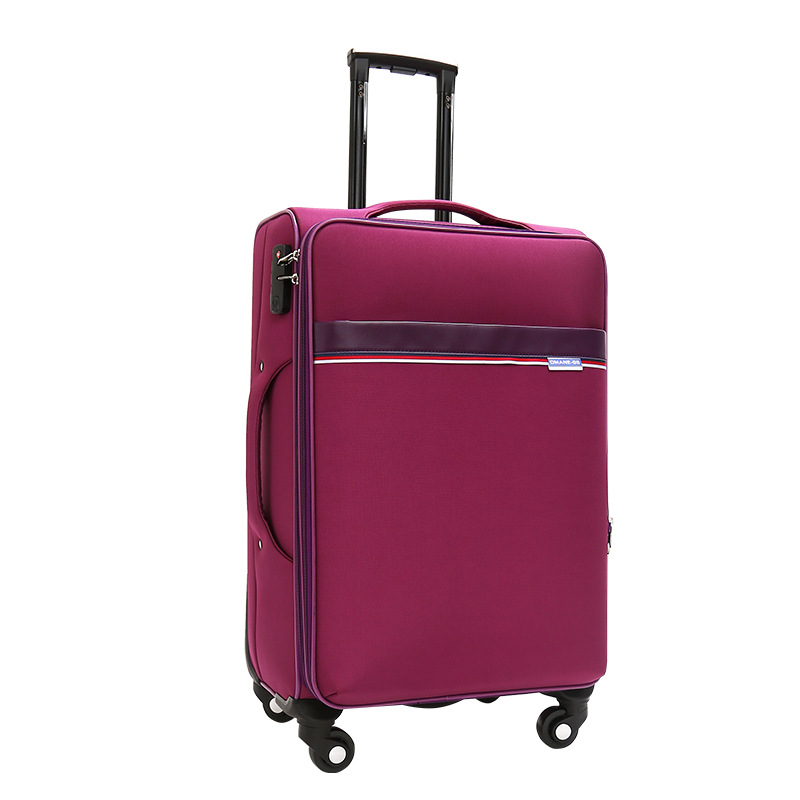 Pink trolley women luggage